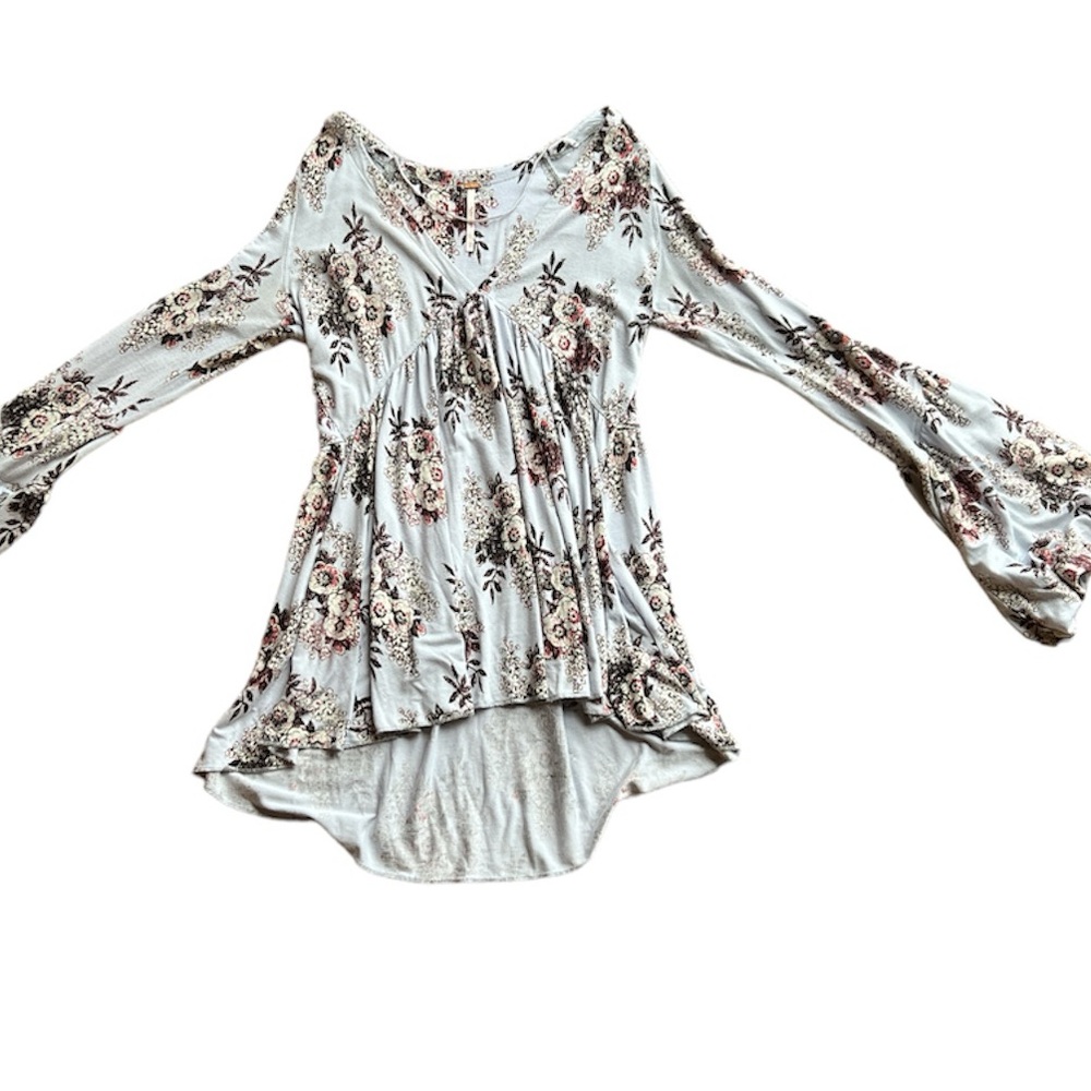 Free People bell sleeve top